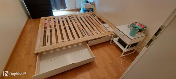 double bed IKEA 'Mandal' 160x202