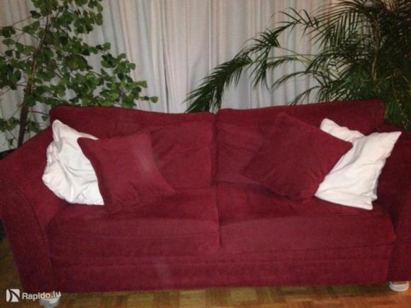 Ultra Comfortable Red Couch - 2 Seater