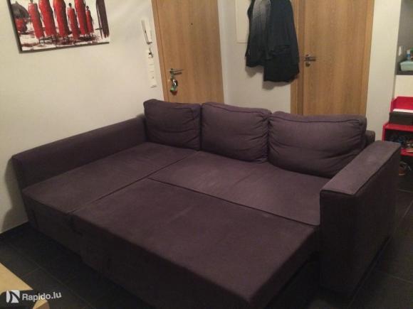 Canapé lit IKEA 2 personnes - noir